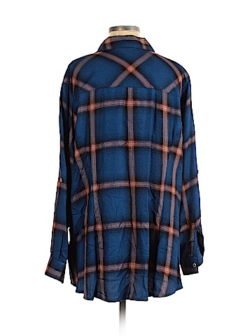 Karen Kane Long Sleeve Button-Down Shirt (view 2)