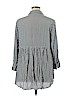 Solitaire 100% Rayon Gray Long Sleeve Blouse Size 1X - photo 2