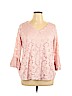 Roz & Ali Pink Long Sleeve Blouse Size 1X - photo 1