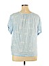 Gap Blue Short Sleeve Blouse Size XL - photo 2