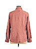 New York & Company 100% Polyester Pink Long Sleeve Button-Down Shirt Size XL - photo 2