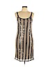 Aqua 100% Nylon Tan Cocktail Dress Size L - photo 1