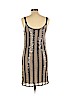 Aqua 100% Nylon Tan Cocktail Dress Size L - photo 2
