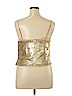 Forever 21 100% Polyester Gold Sleeveless Blouse Size L - photo 2