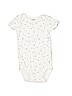 Child of Mine by Carter's 100% Cotton White Short Sleeve Onesie Size 6-12 mo - photo 1