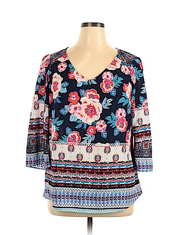 Fig & Flower Long Sleeve Top (view 1)