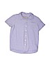 Primary Clothing 100% Cotton Blue Short Sleeve Button-Down Shirt Size 10 - photo 1