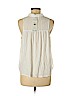 Splendid 100% Rayon Ivory Sleeveless Button-Down Shirt Size M - photo 2