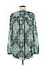Lucky Brand 100% Polyester Teal Long Sleeve Blouse Size M - photo 2