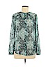 Lucky Brand 100% Polyester Teal Long Sleeve Blouse Size M - photo 1