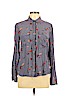 Lucky Brand 100% Viscose Blue Long Sleeve Blouse Size M - photo 1