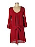 Laundry by Shelli Segal 100% Cotton Red Casual Dress Size M - photo 1