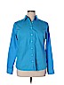 Lands' End Blue Long Sleeve Button-Down Shirt Size 16 - photo 1
