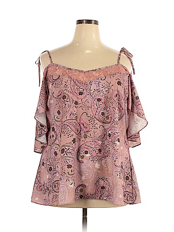 City Chic Short Sleeve Blouse (view 1)