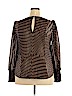 A New Day 100% Polyester Brown Long Sleeve Blouse Size XXL - photo 2