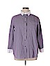 Denim 24/7 100% Cotton Purple Long Sleeve Button-Down Shirt Size 14W - photo 1