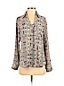 Express 100% Polyester Tan Long Sleeve Blouse Size S (petite) - photo 1
