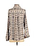 Express 100% Polyester Tan Long Sleeve Blouse Size S (petite) - photo 2
