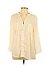 rue21 100% Polyester Ivory Long Sleeve Blouse Size L - photo 1