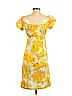 Diane von Furstenberg 100% Cotton Yellow Casual Dress Size 4 - photo 2
