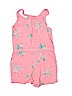 Old Navy 100% Cotton Print Pink Romper Size 6 - 7 - photo 2