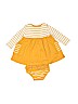 Hanna Andersson 100% Cotton Stripes Yellow Dress Size 75 cm / US 9-12 MO - photo 2
