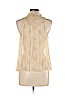 Elizabeth and James 100% Silk Ivory Sleeveless Silk Top Size L - photo 2