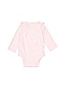 Carter's 100% Cotton Graphic Pink Long Sleeve Onesie 3-6 MO / 6 MO - photo 2