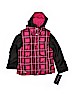 ZeroXposur 100% Polyester Checkered-gingham Pink Coat Size 7 - 8 - photo 1
