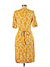 Diane von Furstenberg 100% Silk Yellow Casual Dress Size 8 - photo 2