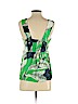 Ann Taylor 100% Polyester Green Sleeveless Blouse Size XS (petite) - photo 2