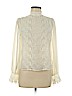 Topshop 100% Polyester Ivory Long Sleeve Blouse Size 6 - photo 1