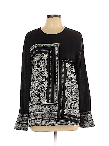 Club Monaco Long Sleeve Silk Top (view 1)