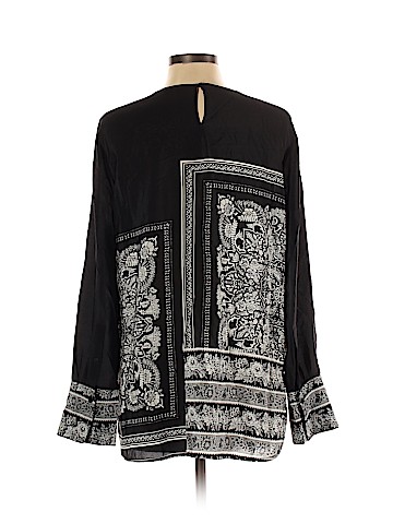 Club Monaco Long Sleeve Silk Top (view 2)