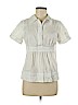 Mossimo 100% Cotton White Short Sleeve Blouse Size M - photo 1