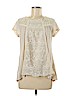 Rewind Tan Short Sleeve Top Size M - photo 1