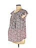 Gap - Maternity 100% Rayon Pink Short Sleeve Blouse Size M - photo 1