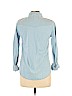 Topshop 100% Cotton Blue Long Sleeve Button-Down Shirt Size 6 - photo 2