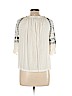 Lucky Brand 100% Viscose White 3/4 Sleeve Top Size L - photo 2
