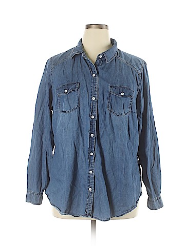 Torrid Long Sleeve Button-Down Shirt (view 1)
