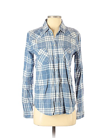 American Eagle Outfitters Long Sleeve Button-Down Shirt (view 1)