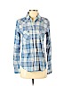 American Eagle Outfitters Blue Long Sleeve Button-Down Shirt Size S - photo 1