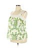 Motherhood 100% Cotton Green Sleeveless Blouse Size XL - photo 1