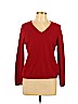Charter Club 100% Cashmere Red Cashmere Pullover Sweater Size L (petite) - photo 1