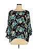 New York & Company 100% Polyester Teal 3/4 Sleeve Blouse Size XL - photo 1