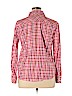 IZOD 100% Cotton Red Long Sleeve Button-Down Shirt Size XL - photo 2