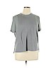 Lou & Grey Gray Short Sleeve Top Size XL - photo 1
