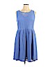 Apt. 9 Blue Casual Dress Size 1X - photo 1