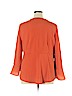Chico's Orange 3/4 Sleeve Top Size XL (3) - photo 2