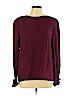 Valentino Miss V Burgundy Long Sleeve Blouse Size 10 - photo 1